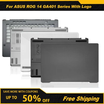 מקורי חדש עבור ASUS רוג ' 14 GA401 Series המחשב הנייד LCD הכיסוי האחורי Palmrest בתחתית התיק העליון בתיק נמוך יותר כיסוי דיור כיסוי מעטפת