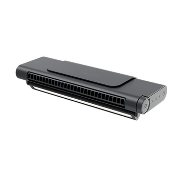 משרד USB נייד בשלכת טעינה מאוורר מחשב קליפ מסך מאוורר חזק תלוי מסך מאוורר (שחור,1 סט)