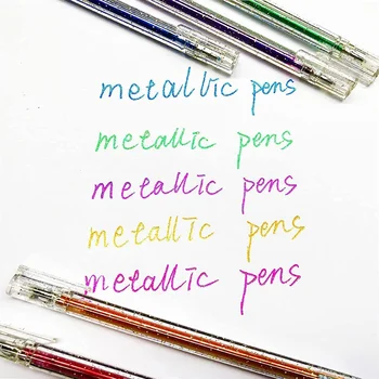 נצנצים צבעוניים, עט ג 'ל עטים למבוגרים ספר צביעה, נצנצים ג' ל עטים לילדים, בצבע ג ' ל נצנצים עט (12 צבעים)