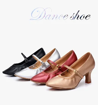 נשים לטינית עם סוליה רכה התחתונה מחול מודרני נעליים נוחות לריקוד נעלי אימונים נעלי הריקוד הלטיני נעלי נשים A100