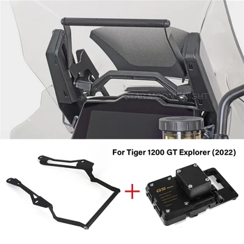 על Tiger1200 נמר 1200 GT EXPLORER 2022 ניווט GPS סוגר אופנוע החכם לעמוד טלפון נייד מטען USB בעל