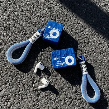 פשטות אופנה קליין כחול CD דיבורית Bluetooth לחפות Airpods 1 2 3 Pro סיליקון Airpods מקרה