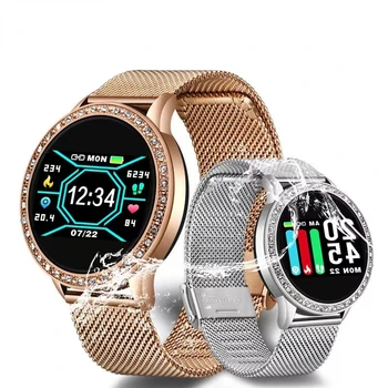 צבע חדש, מסך שעון חכם נשים גברים מגע מלאה כושר גשש לחץ דם חכם שעון נשים Smarmartwatch עבור Xiaomi