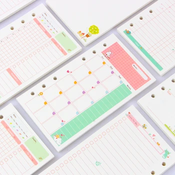 קיץ חמוד Series Notebook מילוי המסמכים A5/A6 צבע הליבה הפנימית מתכננת בתוך דפי הדפסה בצבע כתיבה יצירתית