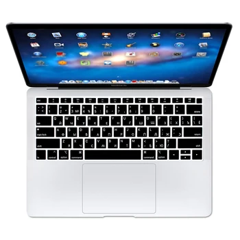 רב לשוני סיליקון מקלדת כיסוי עבור ה-MacBook Air 13 inch 2019 2018 שחרור A1932 תצוגת רשתית עם Touch ID לנו פריסה העור