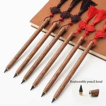 רטרו קשר סיני הנצחי עיפרון יצירתי להחלפה טיפ לא דיו אמנות סקיצה ציור כלי ילד מתנות ס ציוד מכשירי כתיבה