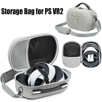 שקית אחסון עבור PS VR2 VR אוזניות מגן קשיח נייד תיק נשיאה על PS5 VR2 עם רצועת כתף אחסון הגנה תיבת