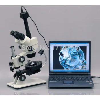 תכשיטים סוחרי-AmScope ציוד אלחוטי LED 3.5 X-X 67.5 תכשיט פנינה סטריאו מיקרוסקופ זום